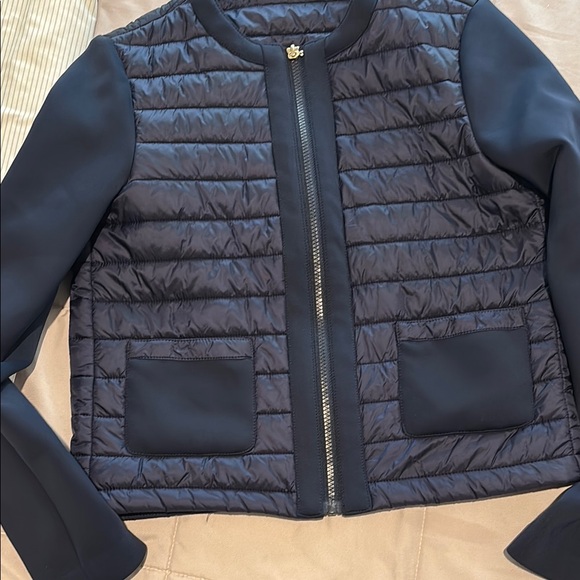 Women's Blue Quilted Jacket - Picture 2 of 7